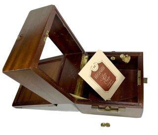 Wooden Box For Hamilton Quartz Marine Chronometer -