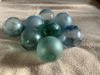 Vintage Glass Balls (fishing Floats) Ornaments
