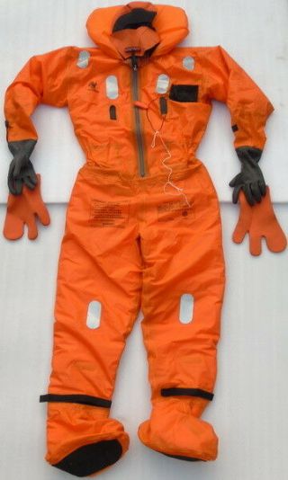 Takashina Tk - 007se Survival Abondonment Insulated Immersion Suit Solas Approved