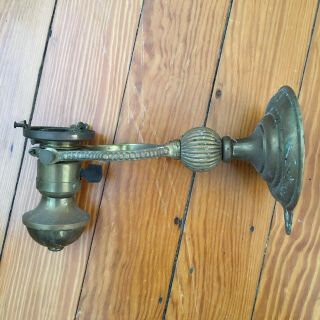 Antique Brass Gimbal Lamp Electric - Wall Hanging Boat Light Lantern Nautical