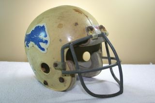 Vtg Game Worn Riddell Pac44 Medium Large 7 1/4 Football Helmet Youth Lions