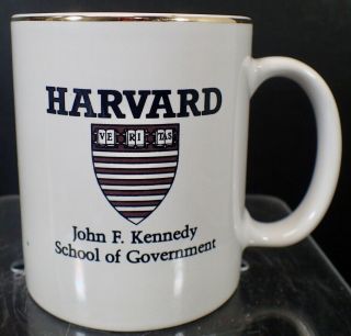 Vintage Ceramic Coffee Mug Cup Harvard John F.  Kennedy School Of Government