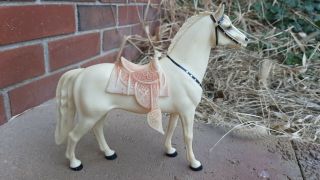 Vintage Hartland Plastic Silver Horse Lone Ranger