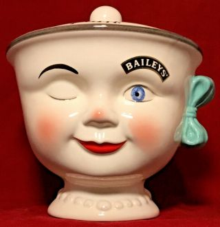 Vintage Bailey’s Irish Cream Winking Eye Girl Cookie Jar