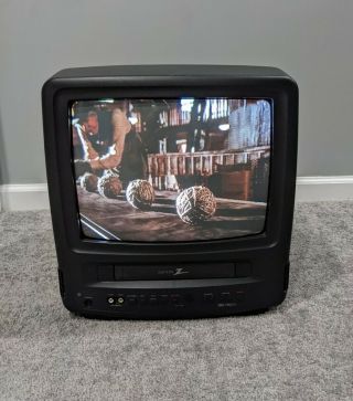 Zenith 13 Inch Retro Gaming Tv Vhs Vcr Combo Tvsa1320 Fully Crt Vintage