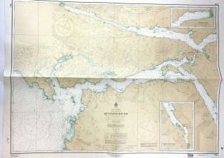 Vintage Quatsino Sound Vancouver Island Nautical Chart Port Alice Canada Bc Map