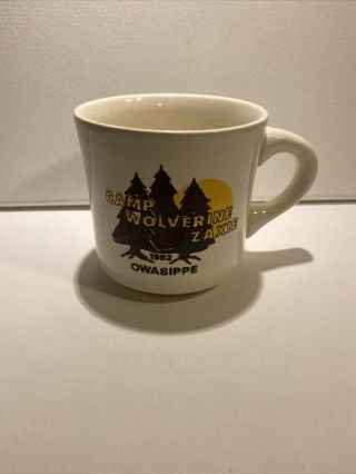 Boy Scouts Owasippe Camp Wolverine 1982 Mug