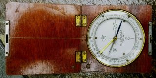 RARE WWI ANTIQUE COMPASS SIGNED W & L.  E.  GURLEY,  TROY NY,  1918 U.  S.  ENGINEERING 2