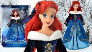 Disney Ariel Doll The Little Mermaid 2020 Holiday Special Edition Christmas 11 "
