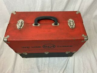 Vintage RCA Radio TV Repairman Vacuum Tube Caddy Case Tool Box 2 2