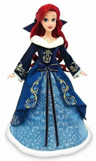 Disney Store Ariel Doll 11 " The Little Mermaid 2020 Holiday Special Edition
