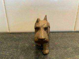 Vintage 1950’s Bronze Metal Scotty Terrier Dog Figurine 2