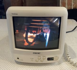 Sony Trinitron Kv - 9pt50 9 " Crt Television Color Retro Gaming Tv Vtg 1996