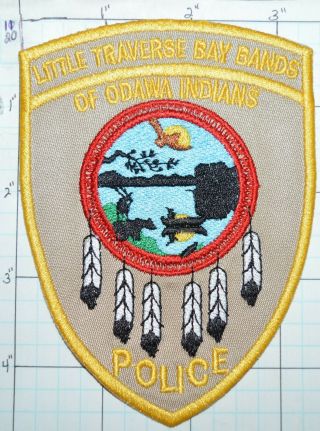 Michigan,  Little Traverse Bay Bands Of Odawa Indians Tribal Police Patch