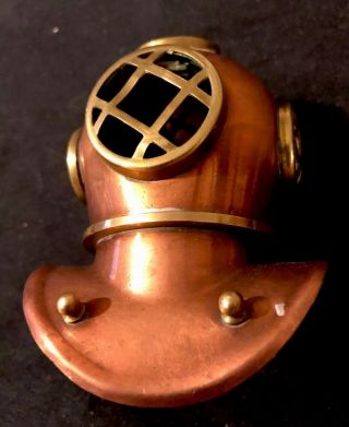 Copper & Brass Mini Divers Diving Helmet Antique Deep Sea Scuba Diving Equipment