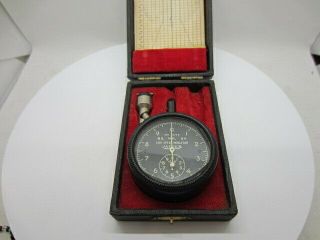 Vintage Jaeger Watch Co.  Us Air Force Usaf Disk Speed Indicator Tachometer Quxkx
