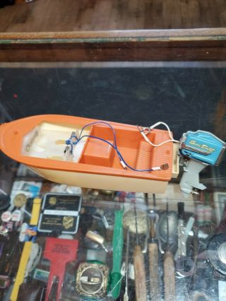 Vintage Fleet Line Toy Boat - The Fury - With Motor