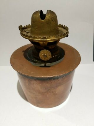 Vintage Copper Marine Nautical Ship Lantern Font Fount Burner