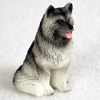 Keeshond Dog Figurine,  Tiny Ones