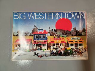 Vintage Sears Big Western Town Play Set West Germany Complete