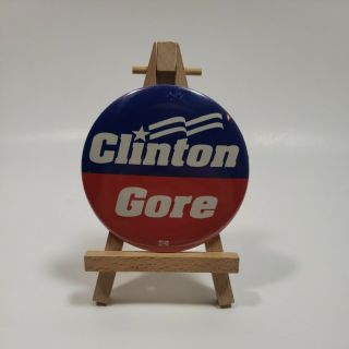 1992 Bill Clinton Gore Election Button Pin President Democrat Election 3 "