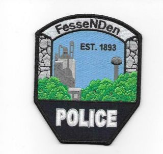 North Dakota - Rare Town Of Fessenden Police Dept - 480 People - Wells County