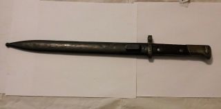 Vtg Ww2 Czech Bayonet & Scabbard Csz Z German Mauser Rifle Wwii