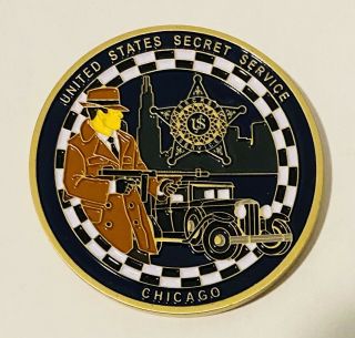 Sought After - Secret Service - Vintage Chicago - Usss Challenge Coin