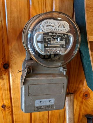 Vintage Westinghouse Type Ca 240v Northern States Electric Power Meter Watthour