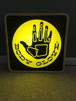 Vintage - Body Glove - Light Up Display Sign / Electric Tec Art - Surf - Surfing