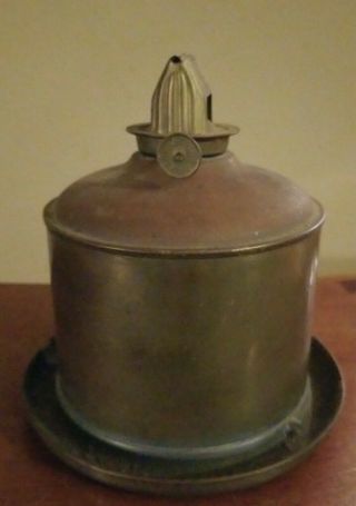 Vintage PERKO PERKINS MARINE LAMP Nautical Ship Lantern Brass Font Fount Burner 2