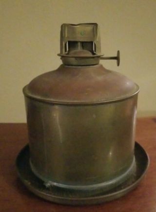 Vintage PERKO PERKINS MARINE LAMP Nautical Ship Lantern Brass Font Fount Burner 3