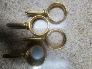 Nos Vintage Brass Oar Locks,  2,  Inch 1/2 " X 2 " Shank