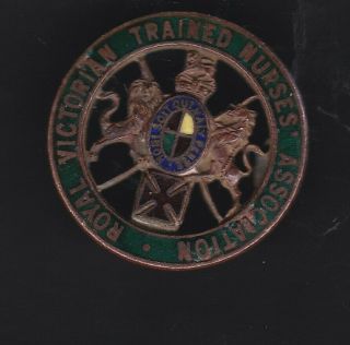Royal Victoria Trained Nurses Association Badge Circa 1934 Ida Willis