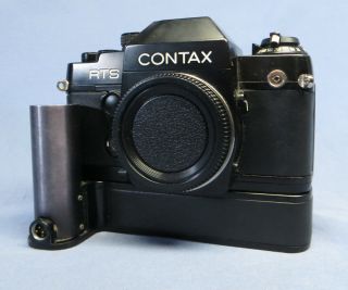 Vintage Black Contax Rts Ii Quartz 35mm Slr Film Camera Body Only Read