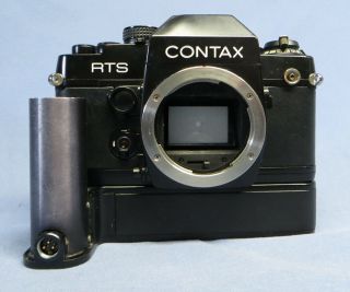 Vintage Black Contax RTS II Quartz 35mm SLR Film Camera Body Only READ 2