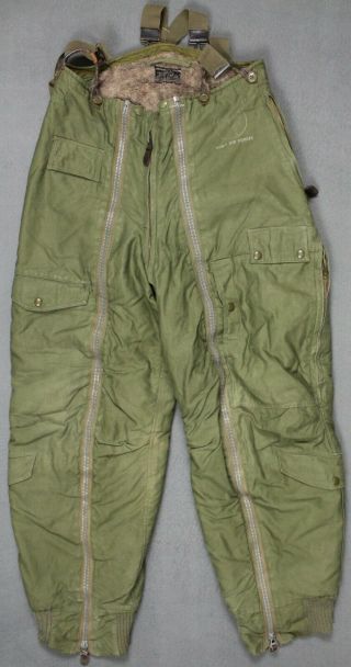 Vintage Wwii Us Army Air Forces Type A - 11 Intermediate Flying Trousers Size 32