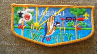 Order Of The Arrow Hasinai Lodge 578 Bsa 75th Anniversary Flap