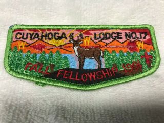 Bsa Oa Cuyahoga Lodge 17 1991 Fall Fellowship F11417 Flawed