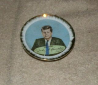 Vintage President John F.  Kennedy Miniature Plate 4 " Diameter