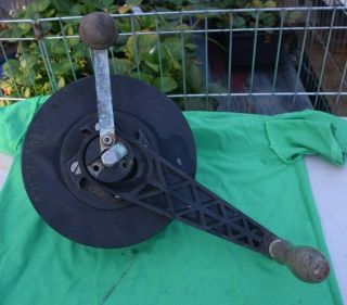 Vintage Kolstrand,  Seattle Wash,  Fishing Boat 8 " Hand Gurdys/pulley With Line