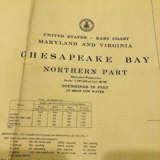 1971 C&gs Sound Chart 77 Chesapeake Bay Northern Part 13 Ed.  (22)