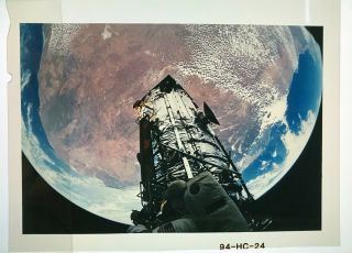 Hubble Space Telescope / Orig 4x5 Nasa Issued Transparency - Servicing Mission