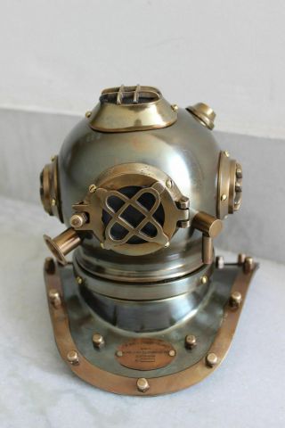Mini Diver Diving Divers Helmet Antique Scuba U.  S Navy Mark Iv Deep Marine 7 "