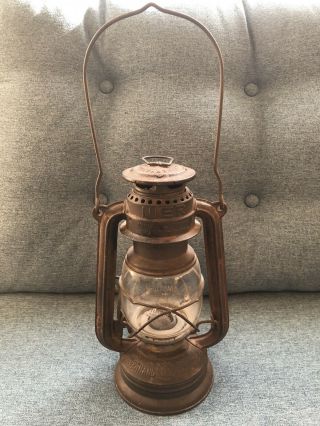Vintage Pre Wwii Feuerhand German No.  275 Kerosene Lantern W/ Globe