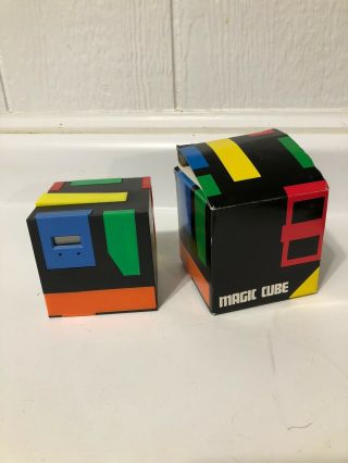 Vintage 1980s Modernist " Magic Cube " Office Supplies Desk Box Office Hong Kong