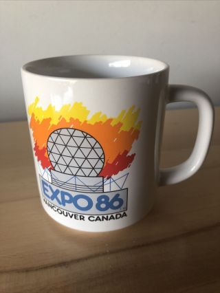 Vintage Expo 86 Vancouver,  Canada Coffee Mug Tea Cup Ceramic