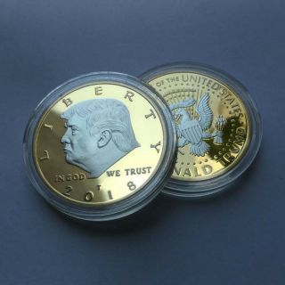 Us President Donald Trump Inaugural Silver Gold Eagle Commemorative Novelty Coin