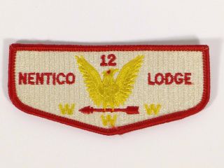 Boy Scout Nentico Lodge 12 Oa Flap Patch Bsa Www
