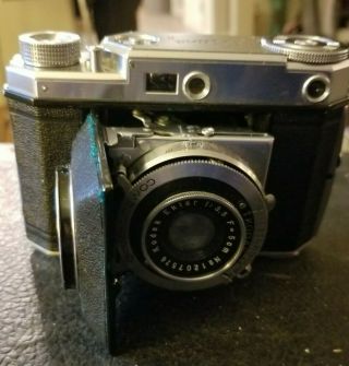 Vintage Kodak Retina Iia 35mm Folding Camera And Leather Field Case Germany